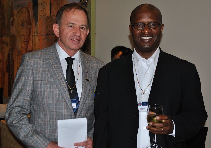 Dr Koos Marais and Zakhele Thwala at the 2012 IAOPA World Assembly